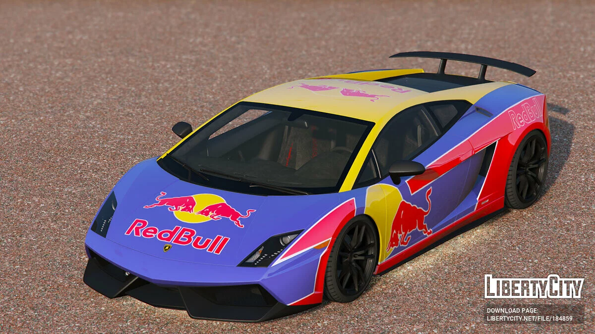 Pintura Red Bull (Lamborghini Gallardo LP570-4 Superleggera 2011) 1.0 / GTA 5