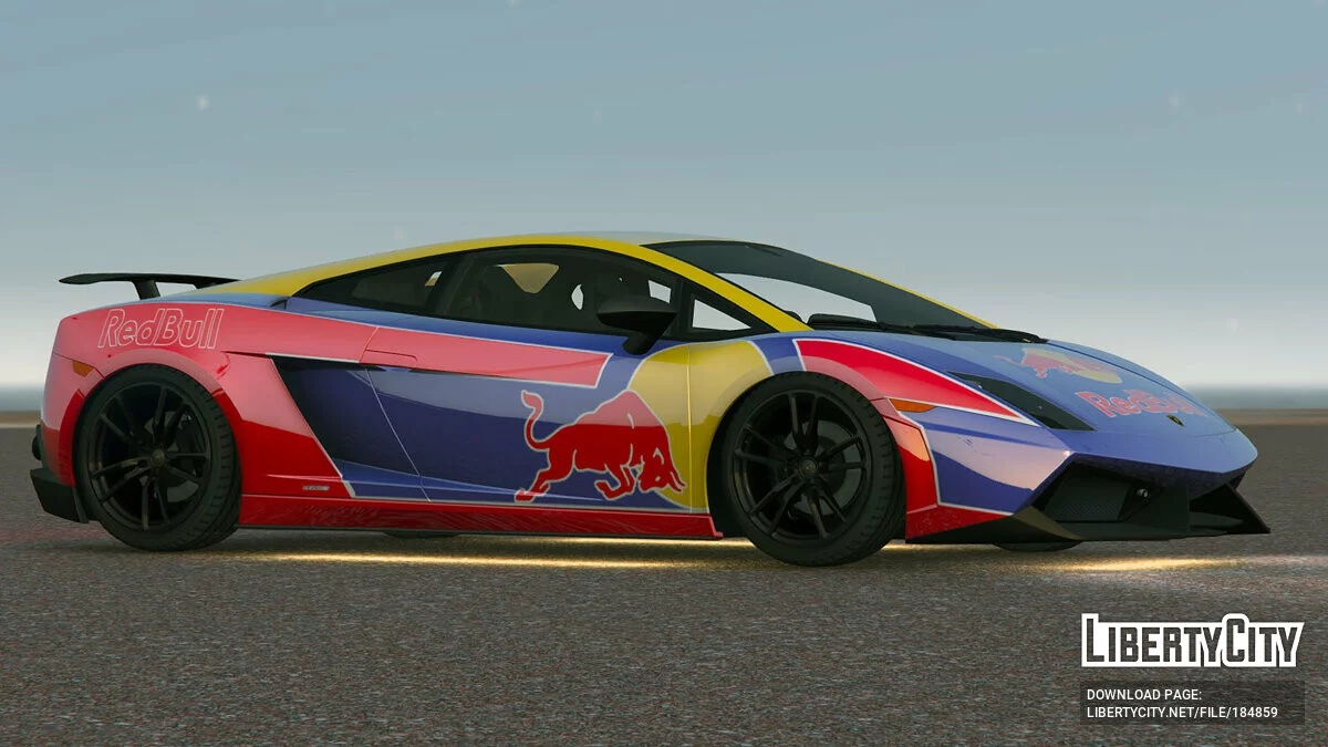 Pintura Red Bull (Lamborghini Gallardo LP570-4 Superleggera 2011) 1.0 / GTA 5