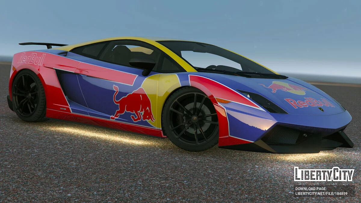 Pintura Red Bull (Lamborghini Gallardo LP570-4 Superleggera 2011) 1.0 / GTA 5