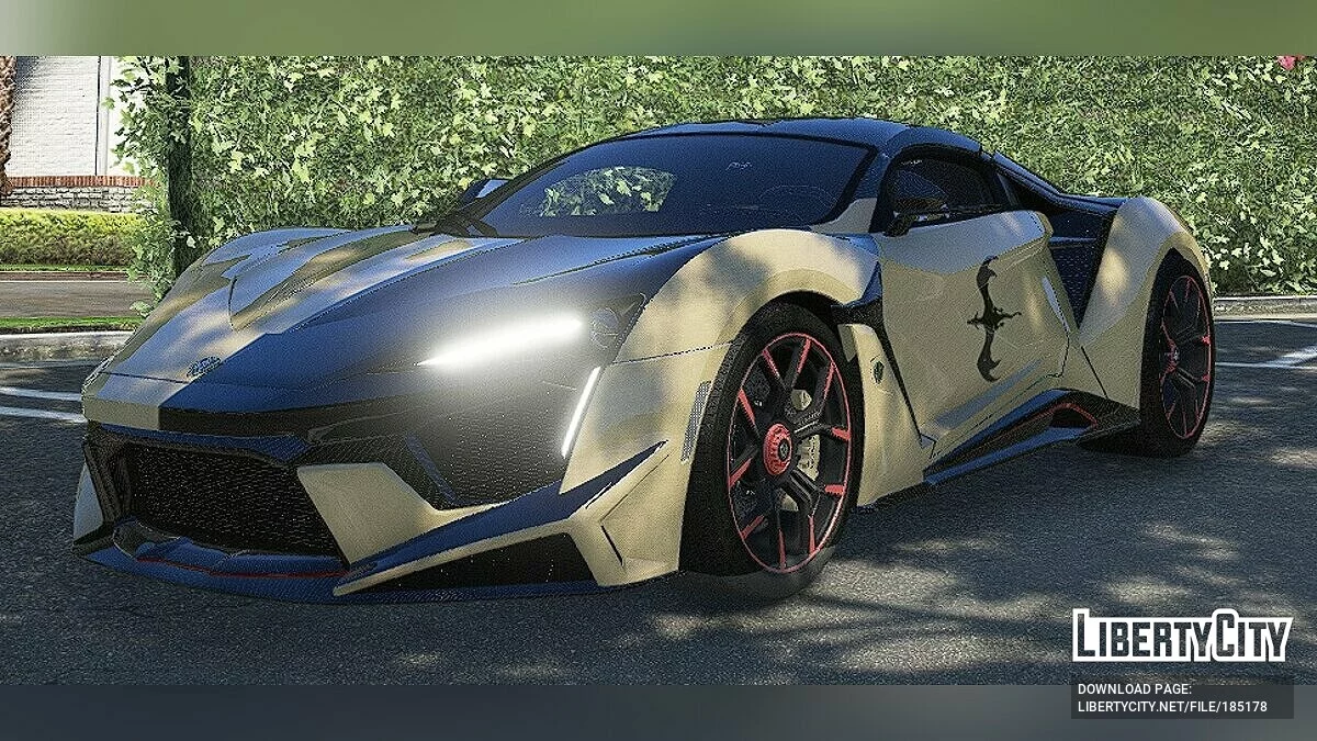 W-Motors Fenyr Supersport 2016 Drachen Yin Yang Lackierung / GTA 5