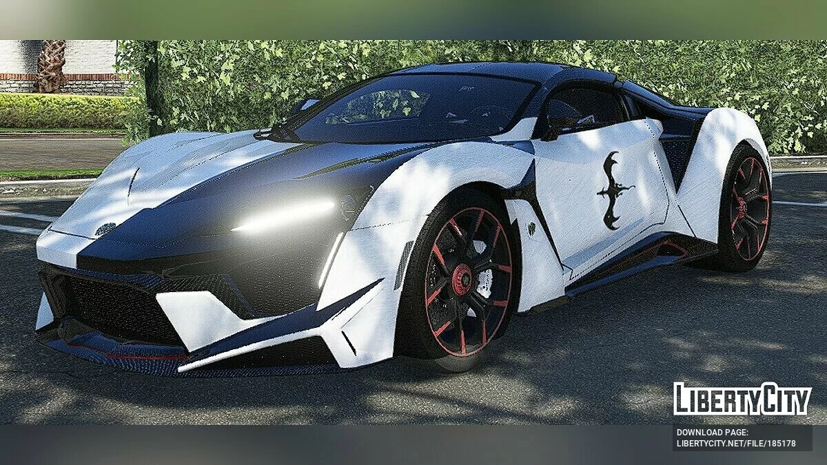 W-Motors Fenyr Supersport 2016 Drachen Yin Yang Lackierung / GTA 5