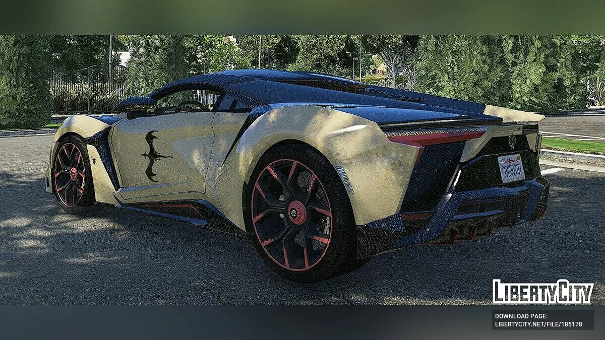 W-Motors Fenyr Supersport 2016 Drachen Yin Yang Lackierung / GTA 5