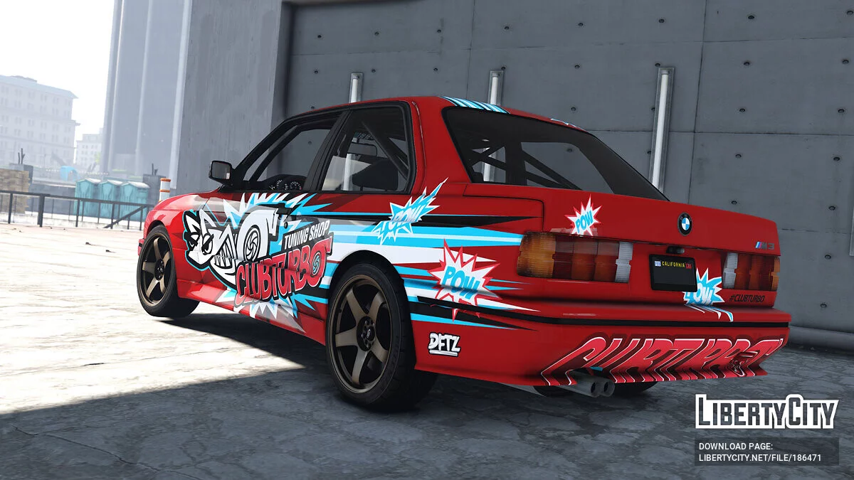 BMW M3 E30 1990 CLUBTURBO فينيل 1.0 / جي تي أي 5