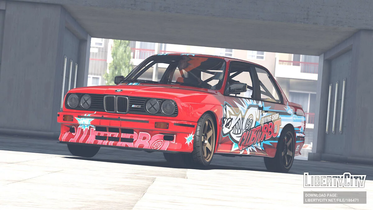 BMW M3 E30 1990 CLUBTURBO فينيل 1.0 / جي تي أي 5