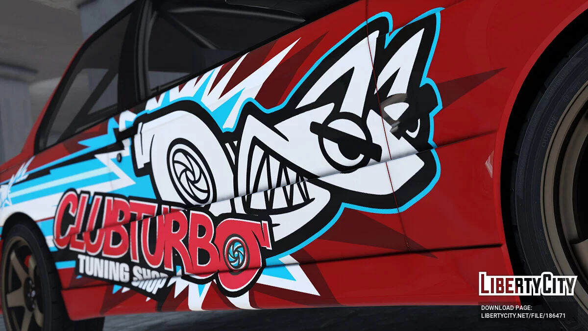 BMW M3 E30 1990 CLUBTURBO فينيل 1.0 / جي تي أي 5