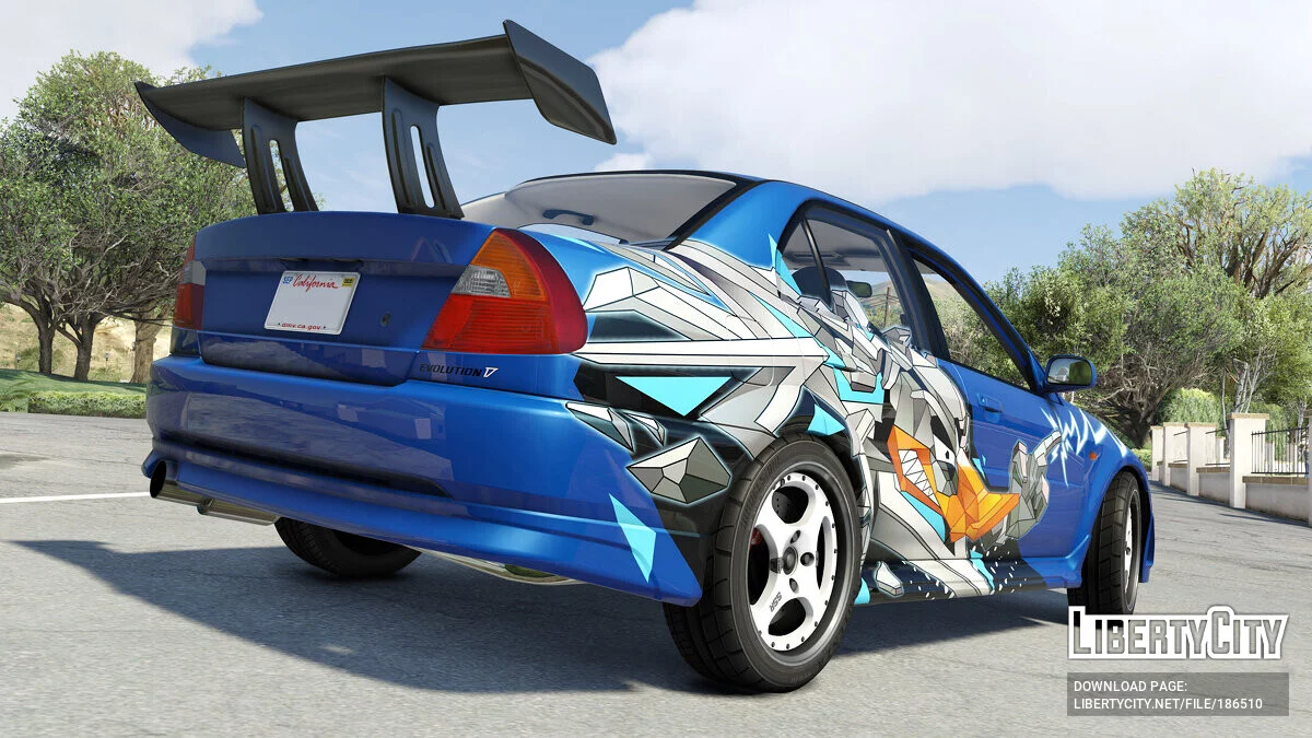 Mitsubishi Lancer Evo VI T.M.E (CP9A) Vinyle Canard Éclair 1.0 / GTA 5