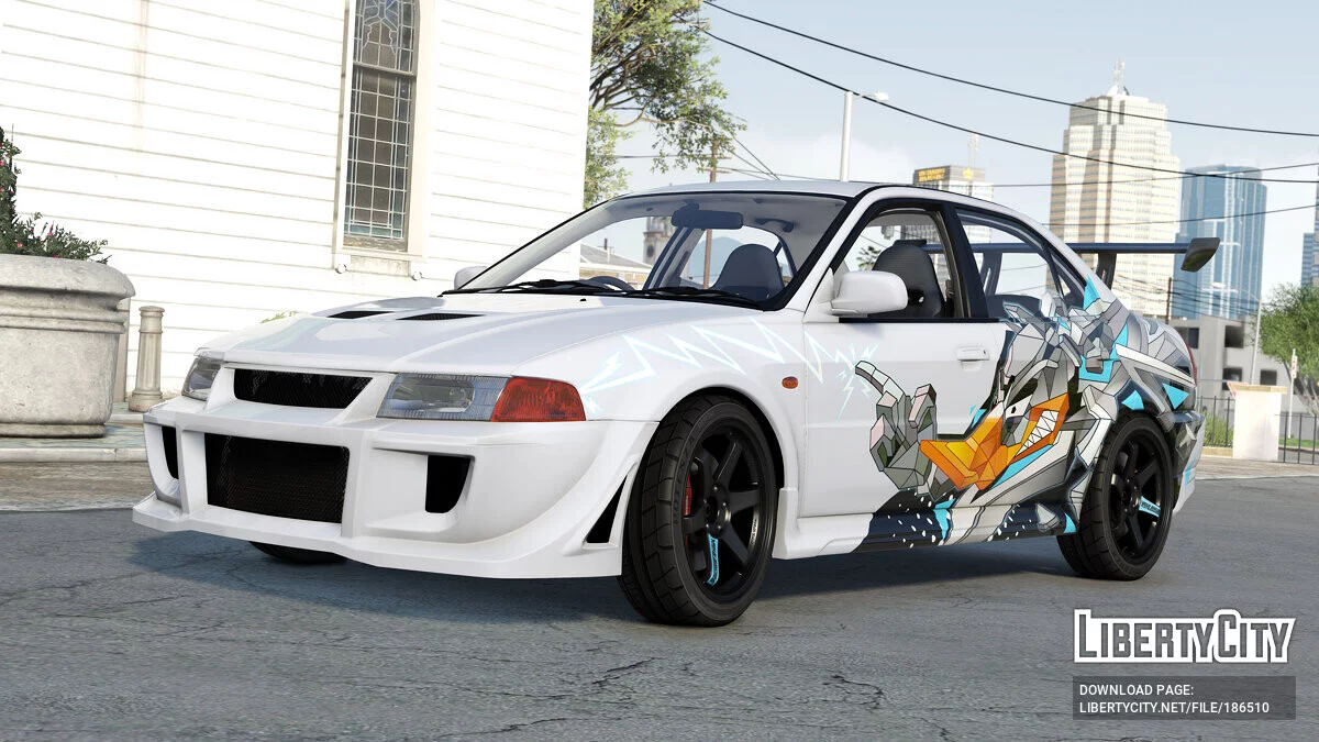 Mitsubishi Lancer Evo VI T.M.E (CP9A) Vinyle Canard Éclair 1.0 / GTA 5