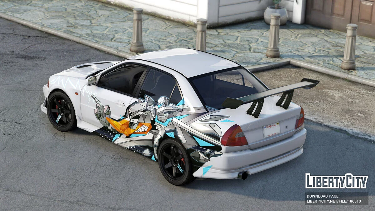 Mitsubishi Lancer Evo VI T.M.E (CP9A) Vinyle Canard Éclair 1.0 / GTA 5