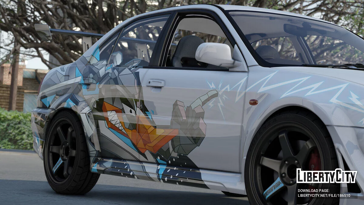 Mitsubishi Lancer Evo VI T.M.E (CP9A) Vinyle Canard Éclair 1.0 / GTA 5