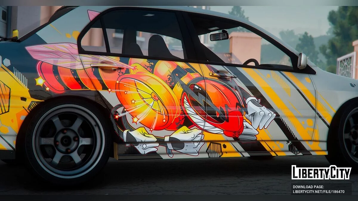 Mitsubishi Lancer Evolution IX 2005 Bee Vinyl 1.0 / GTA 5