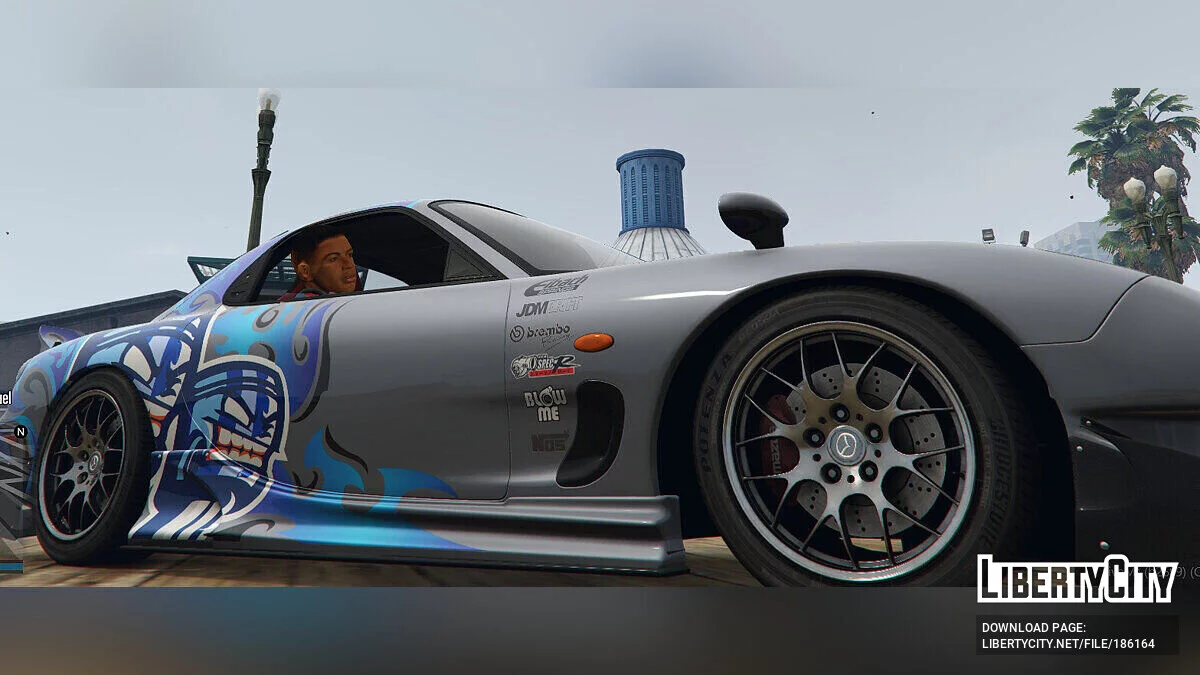 Piston Pete Livery для [YCA]Vsoreny's Mazda RX7 Spirit R (FD3S) 4k / 2k 1.0 / GTA 5