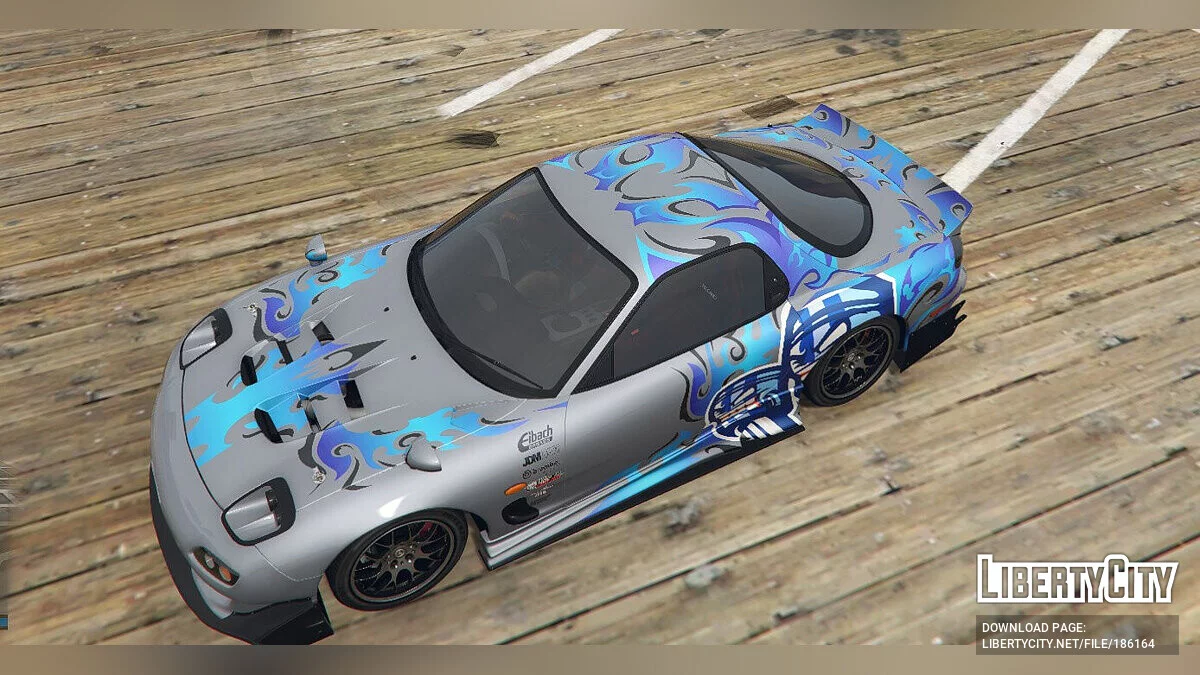 Piston Pete Livery для [YCA]Vsoreny's Mazda RX7 Spirit R (FD3S) 4k / 2k 1.0 / GTA 5