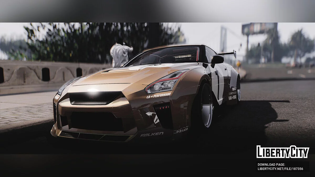 Peinture de course inspirée de Hotwheels pour Pitagora's Liberty Walk Nissan GTR R35 1.0 / GTA 5