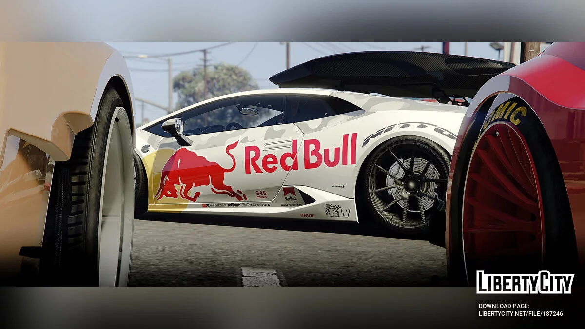 Peinture RedBull pour FNoHz's Lamborghini Huracan 1.0 / GTA 5