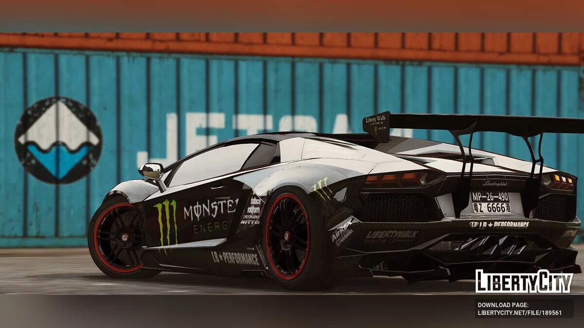 Lamborghini Aventador LP700-4 Uniform-LB (Référence de Liberty walk Official) v1.2 2013 / GTA 5