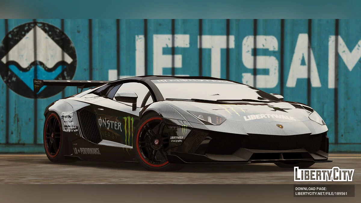 Lamborghini Aventador LP700-4 Uniform-LB (Référence de Liberty walk Official) v1.2 2013 / GTA 5