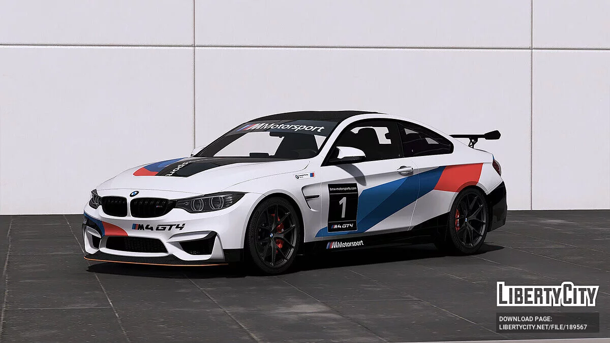 (2014 BMW M4 F82) M Motorsport BMW M4 GT4 Lackierung v1.0 / GTA 5
