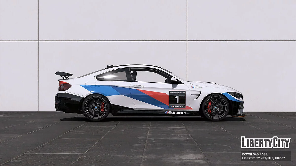 (2014 BMW M4 F82) M Motorsport BMW M4 GT4 Lackierung v1.0 / GTA 5