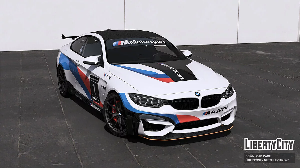 (2014 BMW M4 F82) M Motorsport BMW M4 GT4 Lackierung v1.0 / GTA 5