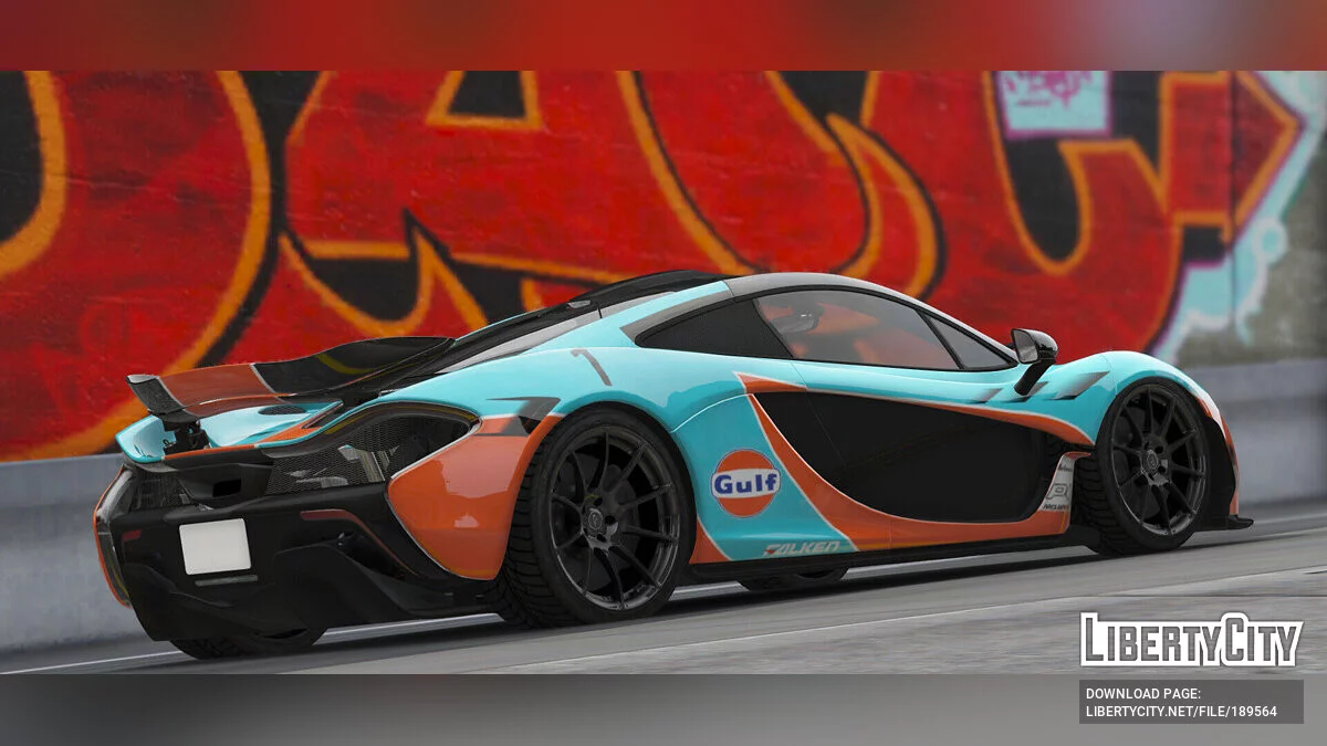 2014 McLaren P1-Uniform-GULF (Referenz von FH3) v1.3 / GTA 5