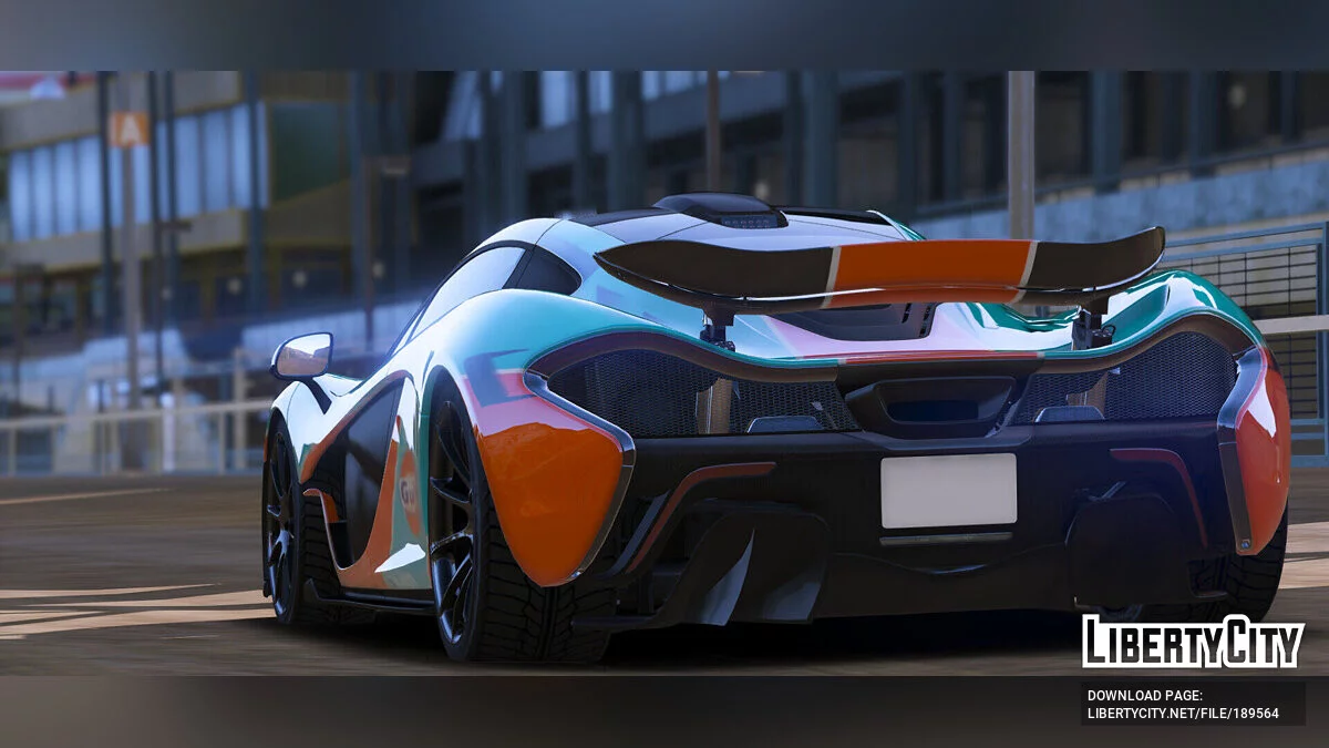 2014 McLaren P1-Uniform-GULF (Referenz von FH3) v1.3 / GTA 5