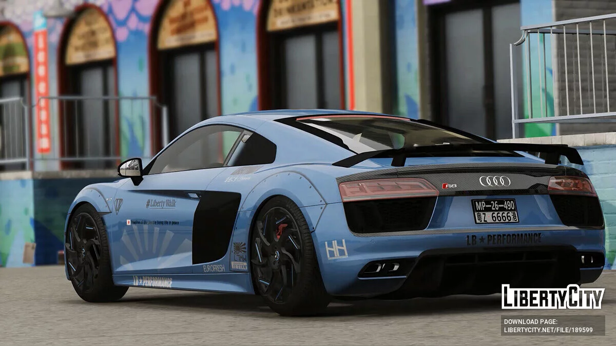 2017 Audi R8 V10 Liberty Walk v1.0 / GTA 5