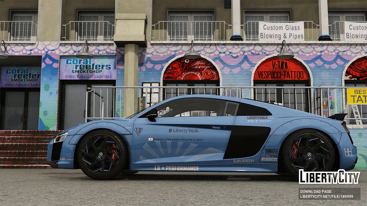 2017 Audi R8 V10 Liberty Walk v1.0 / GTA 5