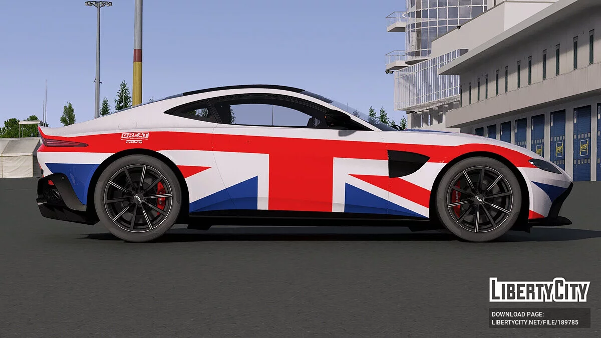2018 Aston Martin Vantage GREAT Union Jack ліврея / GTA 5
