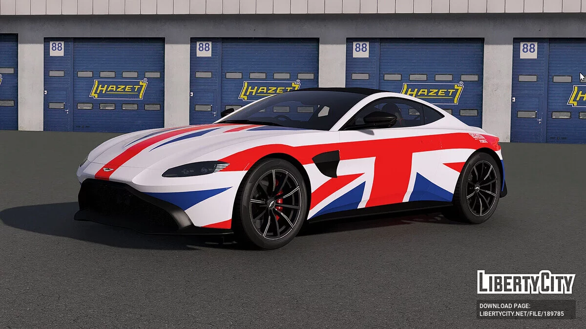 2018 Aston Martin Vantage GREAT Union Jack ліврея / GTA 5