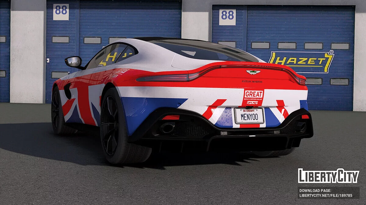2018 Aston Martin Vantage GREAT Union Jack ліврея / GTA 5