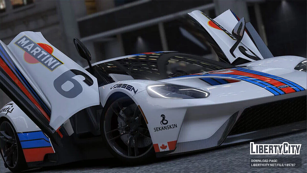 Ford GT MARTINI 4K v1.0 / GTA 5