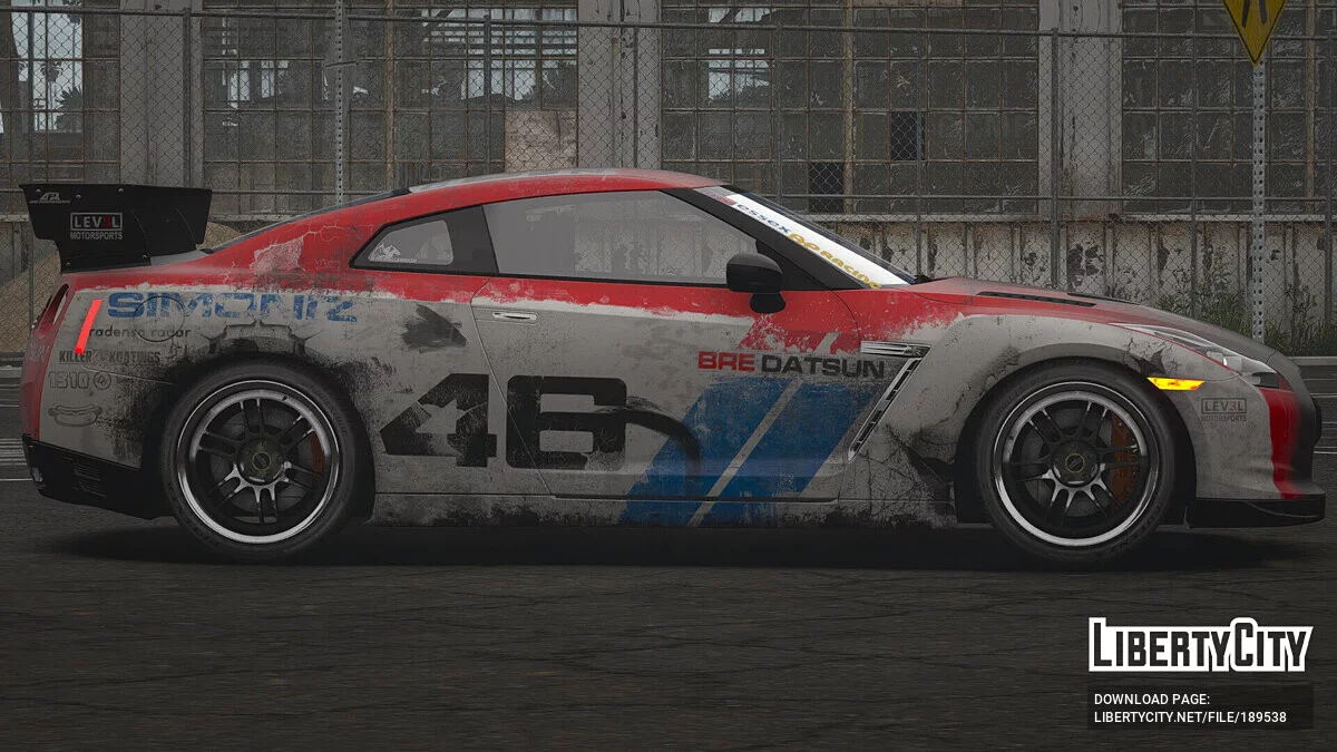 Nissan GTR (R35) BRE DATSUN livery / GTA 5