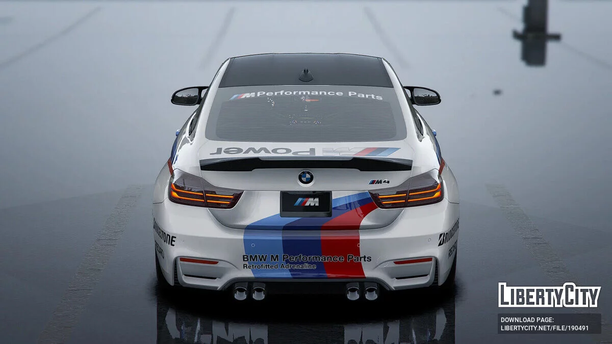 BMW M4 F82 MotoGP Safety Car livery / GTA 5