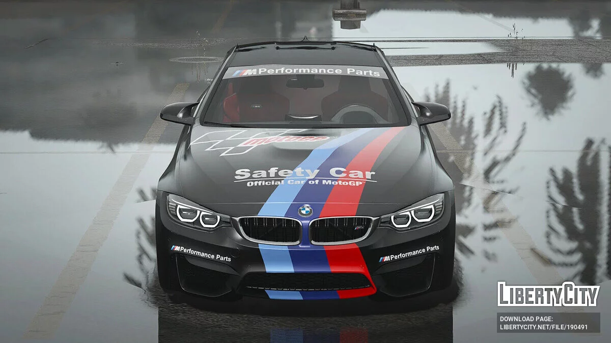 BMW M4 F82 MotoGP Safety Car livery / GTA 5