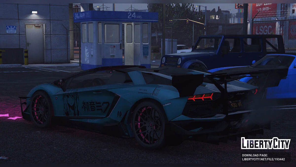 Lamborghini Aventador LP700-4 Roadster (Hatsune Miku - Project DIVA) / GTA 5