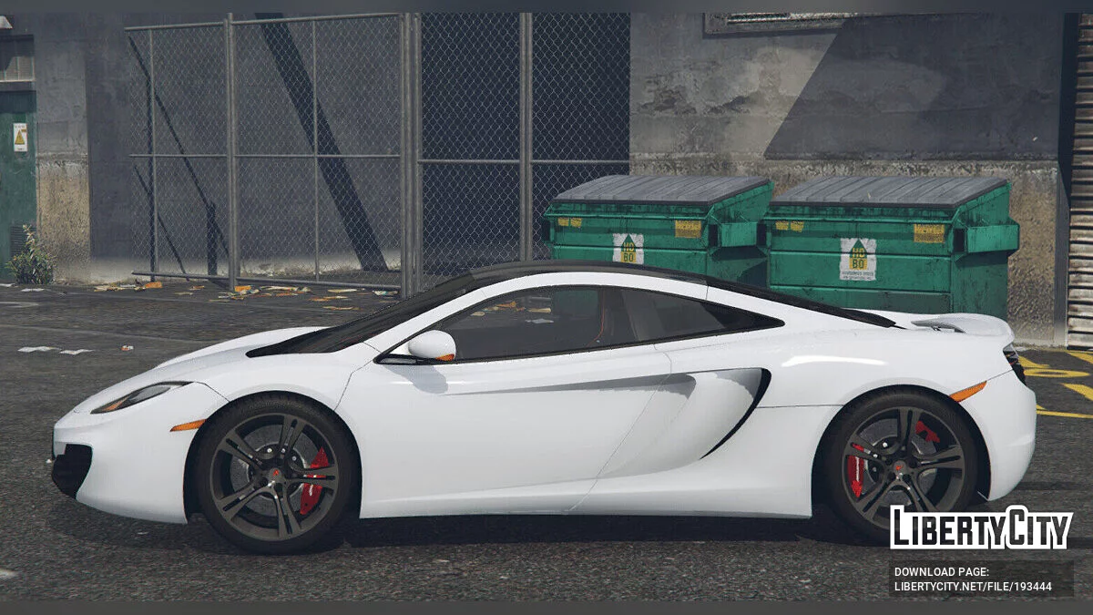 McLaren MP4-12C (Чорні деталі) FINAL / GTA 5