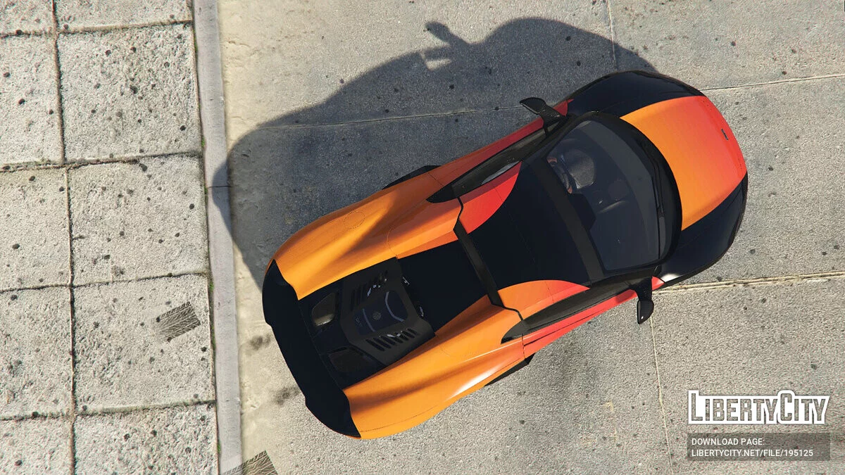 2016 Mclaren 675LT Spider - Помаранчевий вигляд v1.0 / GTA 5