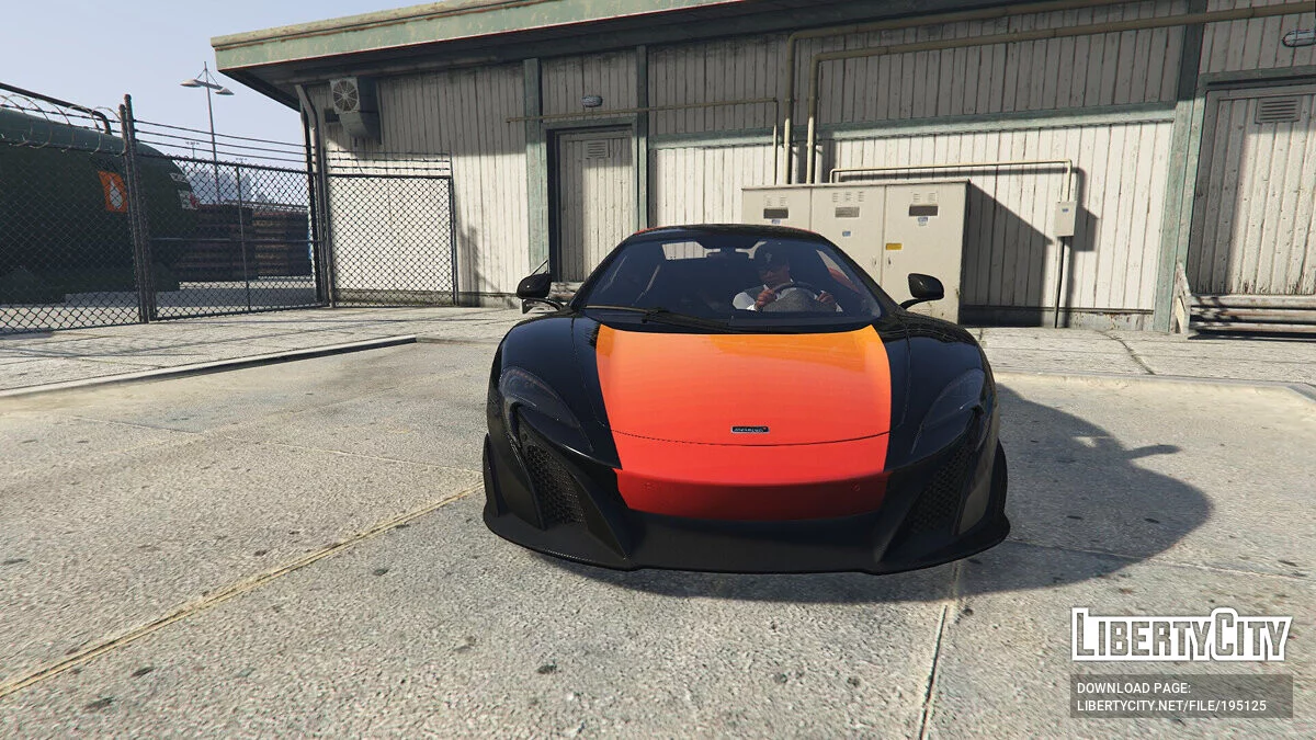 2016 Mclaren 675LT Spider - Помаранчевий вигляд v1.0 / GTA 5