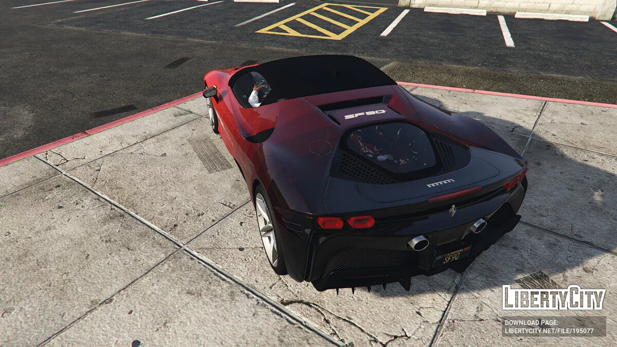 2020 Ferrari SF90 Stradale - Rouge Décoloré SF90 v1.0 / GTA 5
