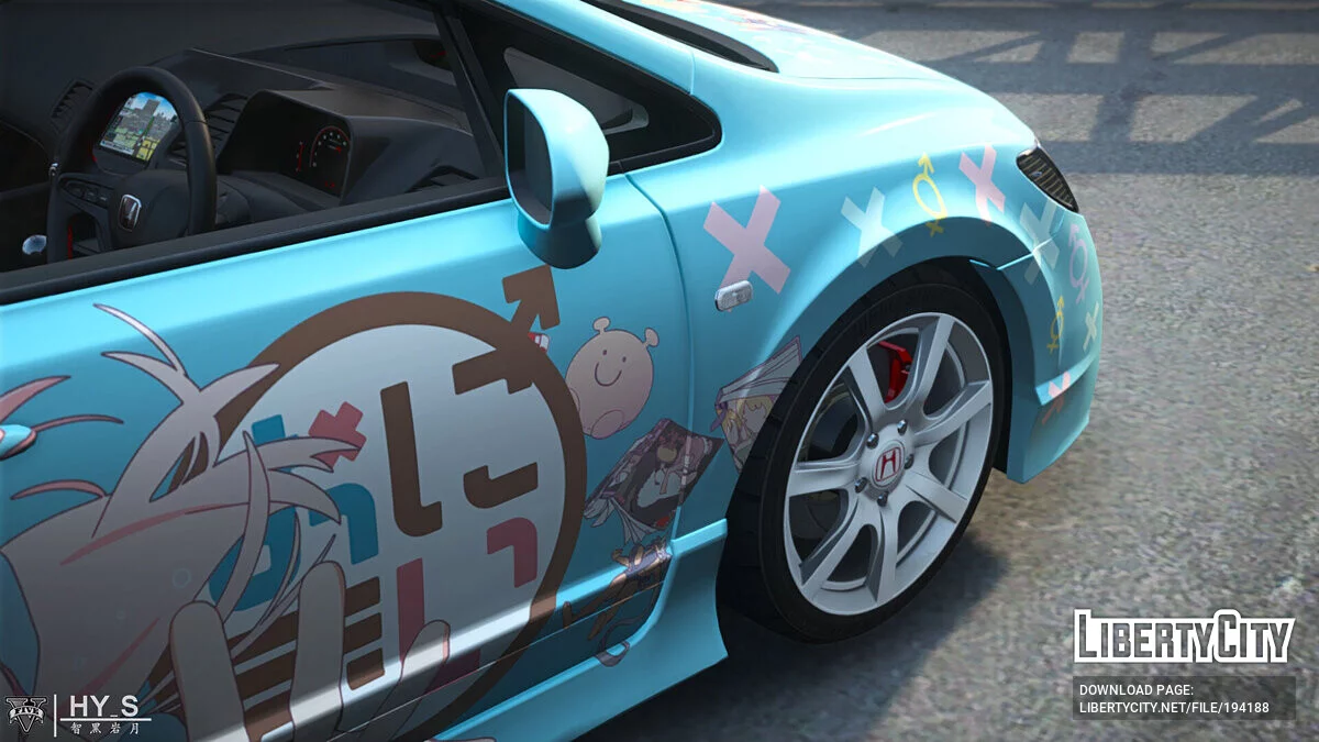 Honda Civic Type-R Itasha Vinyl / GTA 5