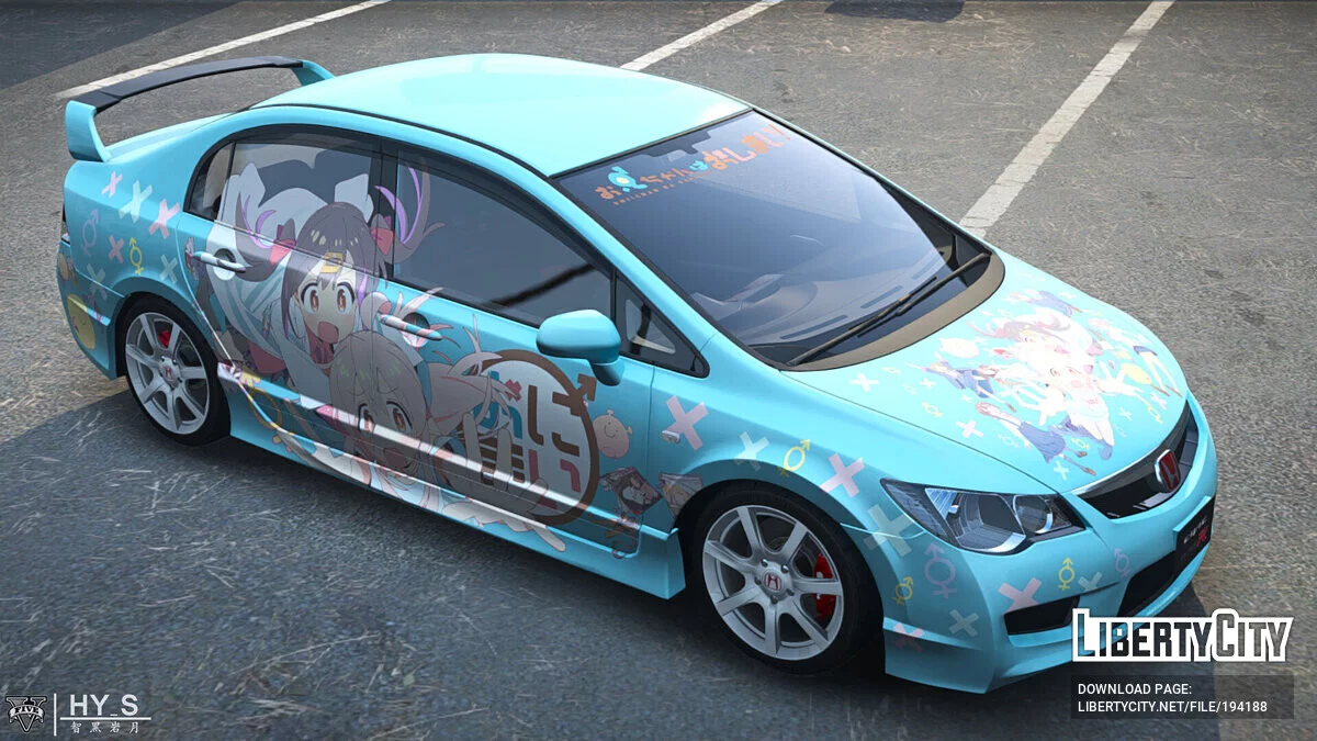 Honda Civic Type-R Itasha Vinyl / GTA 5