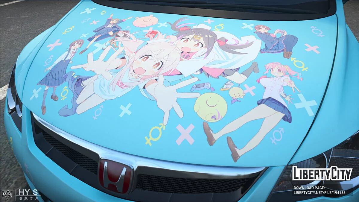 Honda Civic Type-R Itasha Vinyl / GTA 5