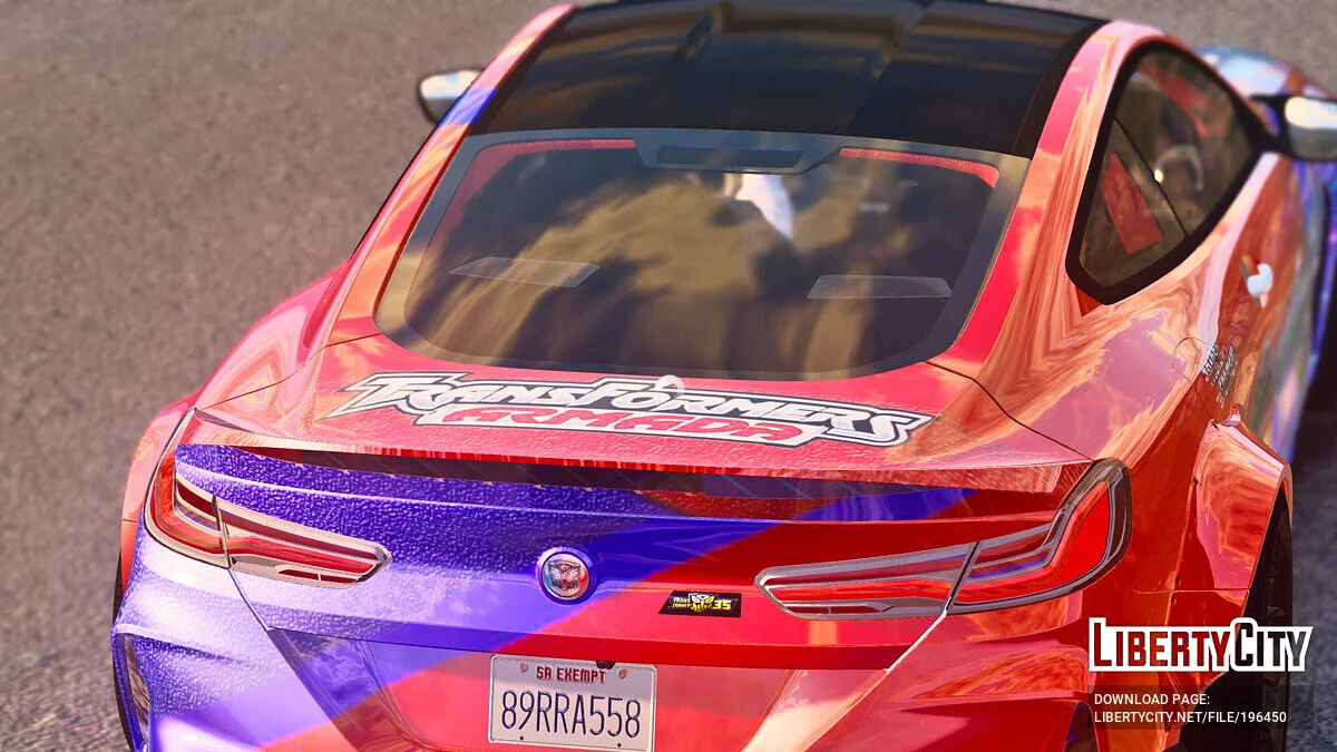 Livery Édition Transformers BMW M8 / GTA 5