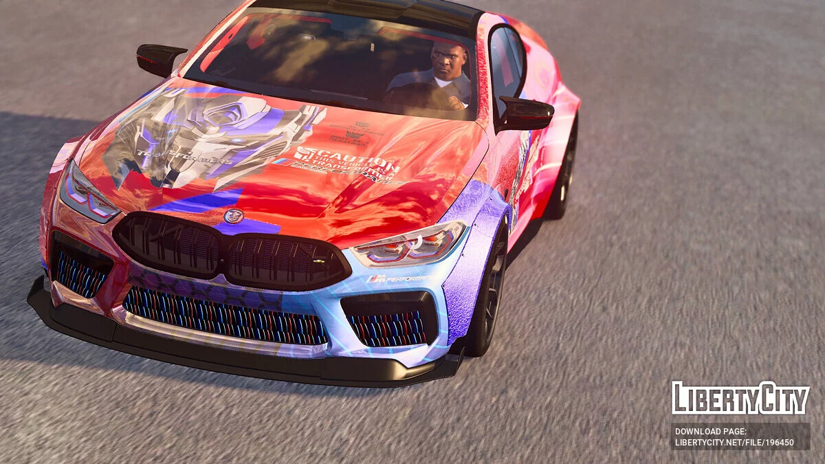 Livery Édition Transformers BMW M8 / GTA 5