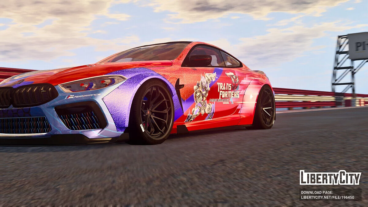 Livery Édition Transformers BMW M8 / GTA 5