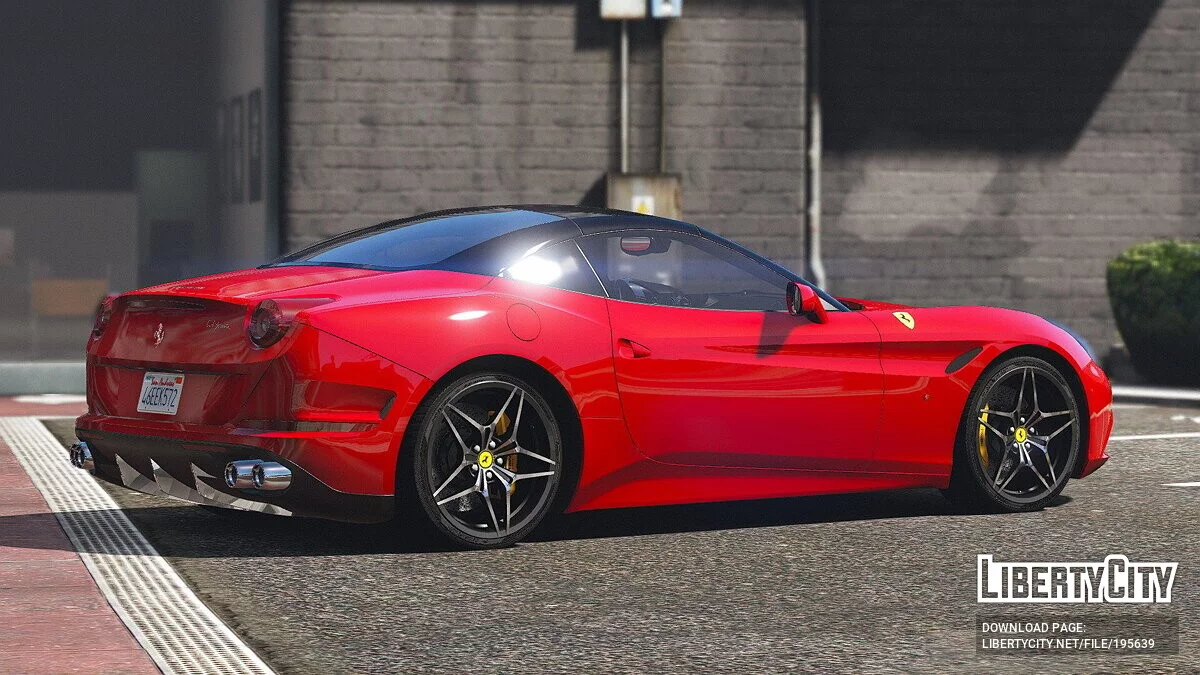 Черная крыша для Ferrari California T / GTA 5