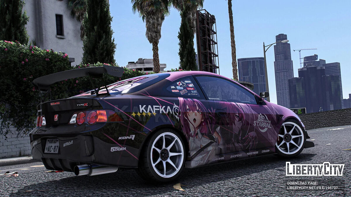 Honda Integra Type-R (DC5) - Аніме фарбування / GTA 5