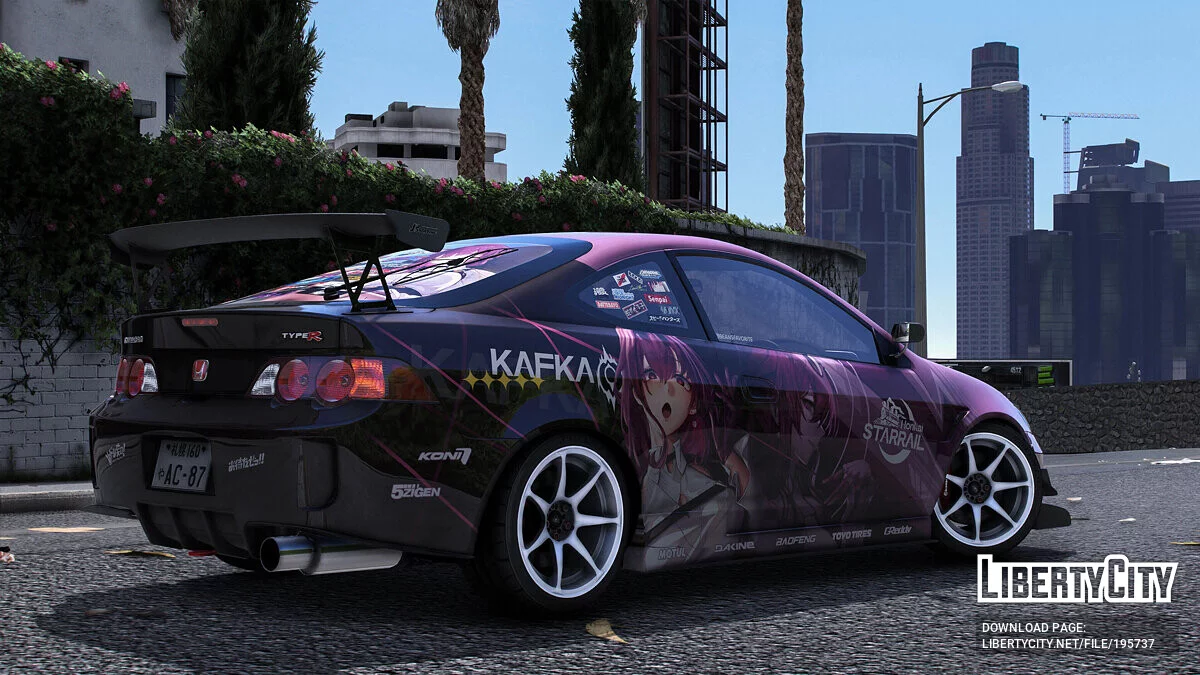 Honda Integra Type-R (DC5) - Аніме фарбування / GTA 5