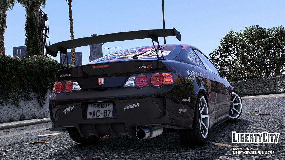 Honda Integra Type-R (DC5) - Аніме фарбування / GTA 5