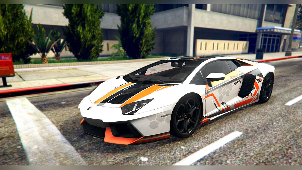 Download Lamborghini Aventador LP700-4 Asiimov Edition Paintjob for GTA 5